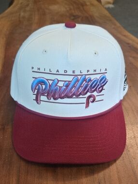 Philadelphia Phillies Two-Tone White and Maroon Snapback Hat